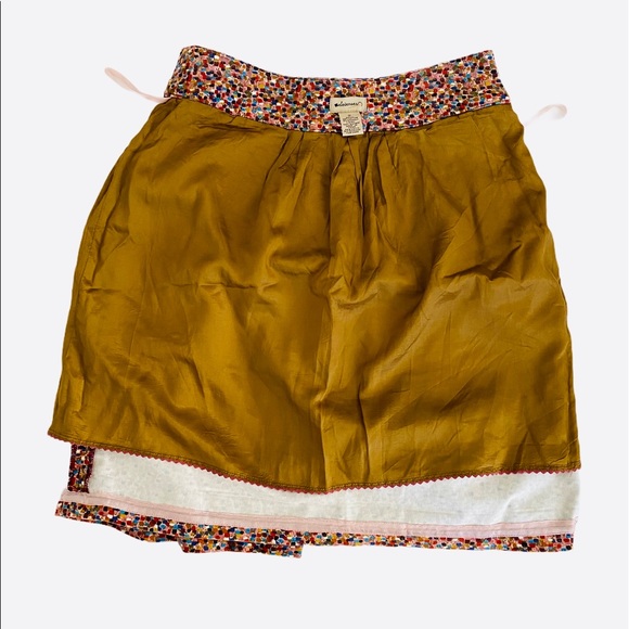 Anthropologie Elevenses Colorful Aerial Confetti Dot Button Skirt 2 - Picture 7 of 13